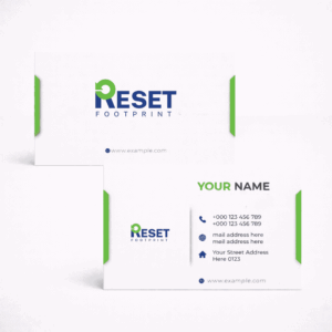 Business Card with Sharp Corners