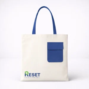 Canvas Tote Bag with Pocket