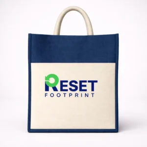 Colored Jute‑Canvas Tote